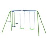 Okak Interesting Backyard Swing Sets with 2 Swings and Belt Swing, Toddler Swing with Glider and Adjustable Height, Outdoor Swing for Kids - 3 of 4