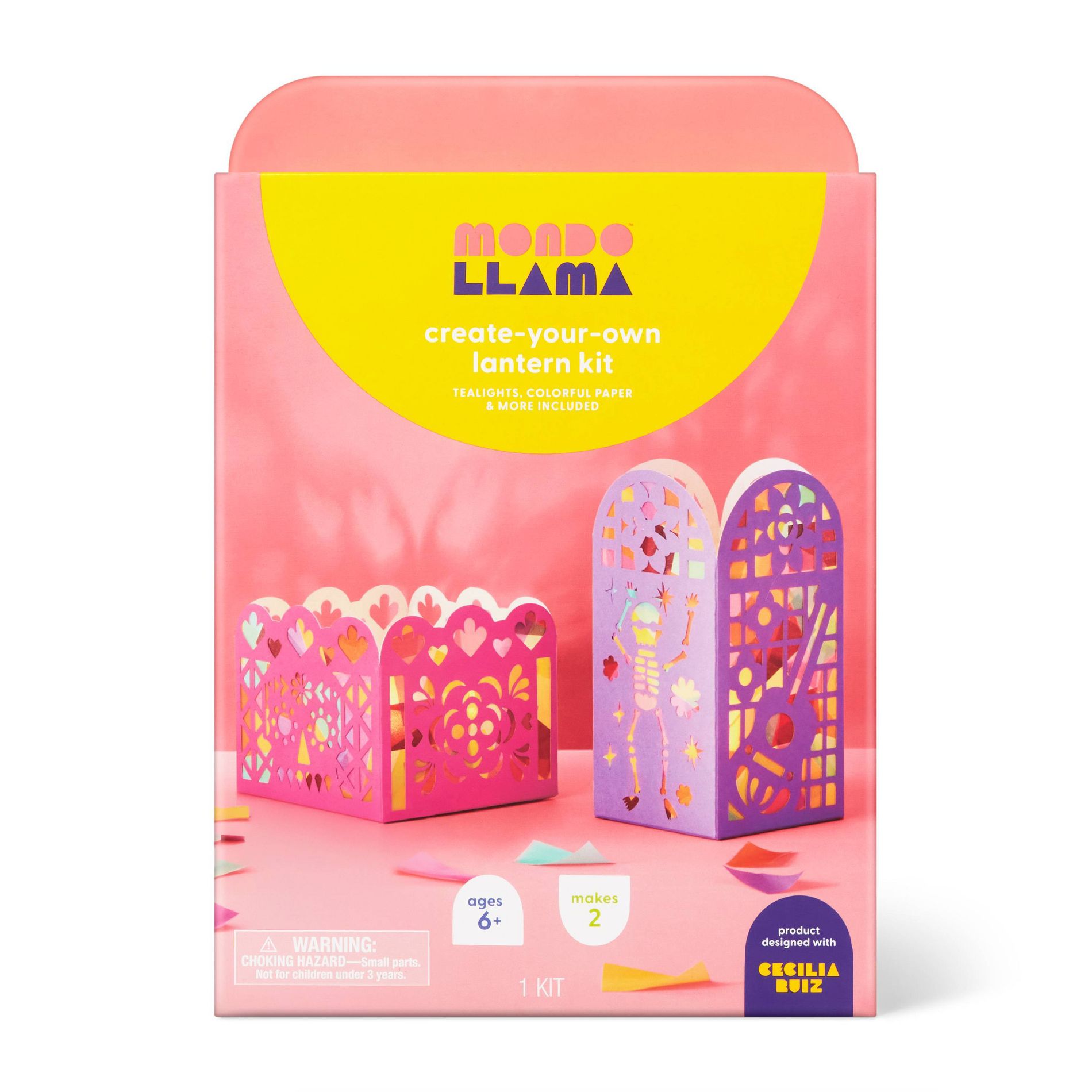 2ct Día de Muertos Craft Lantern Kit - Mondo Llama™