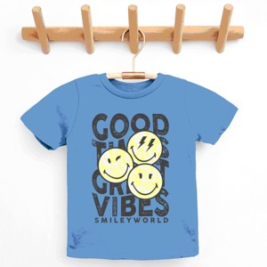 The Juniper Shop SmileyWorld Good Times Great Vibes  Youth Short Sleeve Tee - 1 of 4