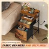 GALAXHERO  Night Stand Set 2, Nightstand with Charging Station, Bedside Tables for Bedroom, Side Table,Rustic Brown - 2 of 4