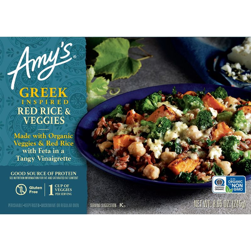 Amy&#39;s Gluten Free Frozen Greek Inspired Red Rice &#38; Veggies - 8.65oz, 5 of 6