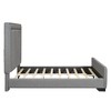 HomeRoots Gray Tufted Velvet Upholstered Queen Bed Frame - 4 of 4