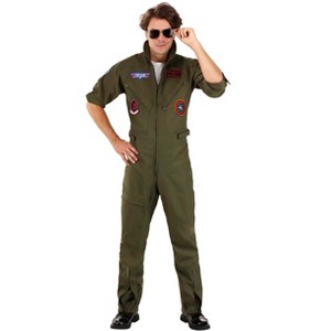 HalloweenCostumes.com Men's Top Gun Costume Flight Suit | Movie Costumes - 1 of 4