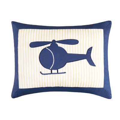 C&F Home 14" x 18" Helicopter Applique Throw Pillow