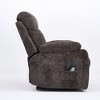 Oversized Chenille Power Lift Recliner Chair with Dual OKIN Motors, Massage, Heating, 180¡ã Lay Flat, and 2 Cup Holders - 2 of 4