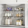 Aoibox Clear Stackable Storage Drawers Set of 3 with Handles Plastic Organizers for Kitchen Bathroom Cabinet Pantry - 2 of 4