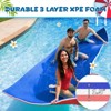 Huxxion Floating Water Mat 9/12/18 Ft, 3 Layer Tear Resistant XPE Foam Floating Mat for Lake Pool Beach and Ocean - 4 of 4