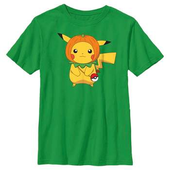 Boy's Pokemon Halloween Pumpkin Pikachu T-Shirt
