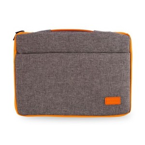 RadioShack 15.6" Nylon Laptop Protector Sleeve With Handle Gray and Orange 2605148 - 1 of 4
