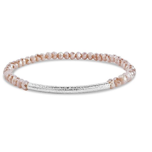 Sterling Forever Devyn Beaded Bracelet