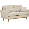 Racxily Modern Corduroy Sofa, 2 Seat Couch, Wooden Frame Loveseat for Living room, Apartment - 3 of 4