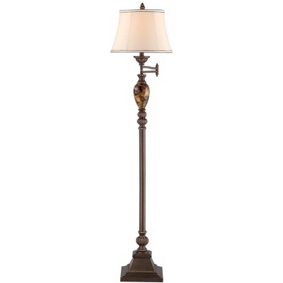 Kathy Ireland Mulholland 61" High Swing Arm Floor Lamp