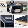 CAVINAS Living Room Side Tables with Perforated Design, Hexagonal Tea Table with Storage, Modern Wood Coffee Table for Living Room, Bedroom - 2 of 4