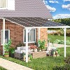CLIHOME 10 ft. x 10 ft. Aluminum Sloped Patio Cover Outdoor Pergola with Polycarbonate Roof Panels - 2 of 4
