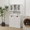 Bella Depot 59.69"H Tilt-Out Dirty Laundry Basket Tall Bathroom Cabinet with Adjustable Shelves - 3 of 4