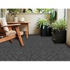 Syemin Carpet Tiles Plastic Composite Deck Tiles 35PCS, Composite Decking Resist Rust for Patios, Balconies, Rooftops, Decks, Gray, 11.8"*11.8"*0.79" - 4 of 4