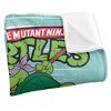 Kids' Teenage Mutant Ninja Turtles Turtle Group Silky Touch Blanket White 36X58 - 3 of 4