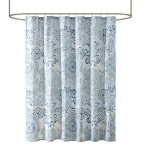 LunaLulinlk Printed Cotton Shower Curtain - 1 of 4