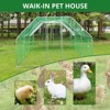 Jojoka Large Pet Chicken Coop, Metal Walk-in Poultry Cage with Waterproof & UV Cover, Outdoor Chicken Run for Duck Rabbit Goose - 4 of 4