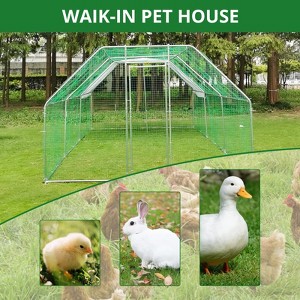 Large Walk-In Poultry Pen with Waterproof Cover ¨C Heavy-Duty Outdoor Chicken Coop for Ducks, Rabbits, and Geese - 1 of 4