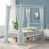 Yaheetech Metal Canopy Platform Bed Frame with Headboard and Footboard and Slatted Structure - 2 of 4