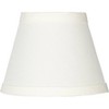 Springcrest Set of 8 Empire Chandelier Lamp Shades Cream Small 3" Top x 5" Bottom x 4" High Candelabra Clip-On Fitting - 3 of 4