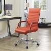 LACOO Mid-Back Faux Leather Desk Chair - 2 of 4