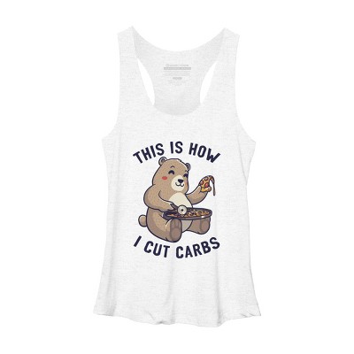 Women's Design By Humans This Is How I Cut My Carbs By EduEly Racerback Tank Top