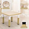 Coucheta 23" Modern Kids Table & Chair Collection - Height Adjustable with Non-Slip Legs & Organizer Graffiti Desktop, 5 Colors - 4 of 4