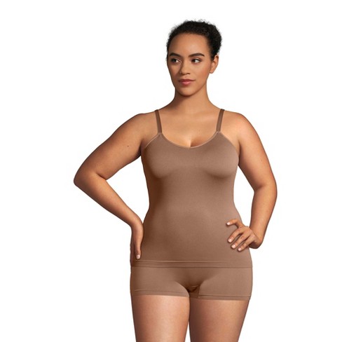 Lands' End Women's Seamless Cami With Built In Bra - Medium - Warm Tawny  Brown : Target