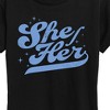 Women's - Instant Message - She Her Pronouns Short Sleeve Graphic T-Shirt - 2 of 4