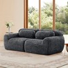 KWPZQEB 40" Modular Sofa Couches, 2-Seater Sofa Couch with Lumbar Pillows, Modern Soft Plush Loveseat Sofa for Living Room, Bedroom - 2 of 4