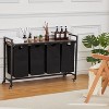 Laundry Hamper, Laundry Sorter with Top Shelf, Large Capacity Laundry Basket Pull-Out and Removable Bags for Laundry Room, Bathroom,Dorm - 2 of 4
