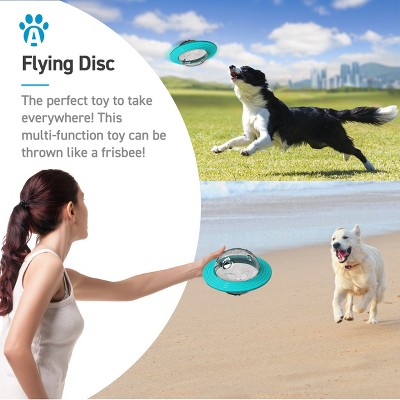 Blue Interactive Planet Treat Dispensing Chew Toy for Dogs