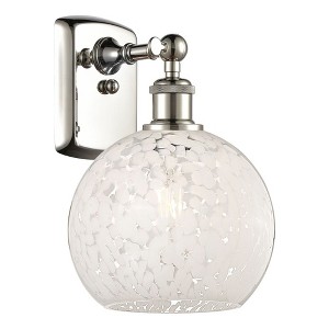 White Mouchette - 1 Light Wall Sconce In Modern Style-11 Inches Tall and 8 Inches Wide - 1 of 1
