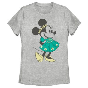 Women's Mickey & Friends Flower Girl Minnie T-Shirt - 1 of 4