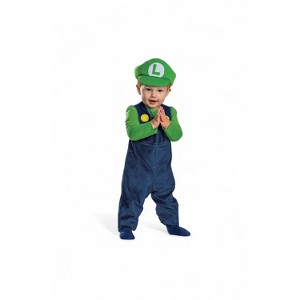 Super Mario Luigi Posh Infant Costume, 12-18 Months - 1 of 4
