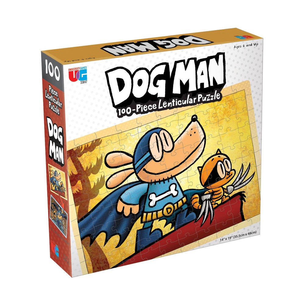 Photos - Jigsaw Puzzle / Mosaic University Games Dog Man Adventures Lenticular Jigsaw Puzzle 100pc 