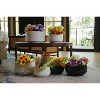 SpassWay 11" Dia Outdoor Indoor Ceramic Planter Pot Decorative Planter with Drainage Hole Patio Flower Pot - 4 of 4