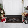 Northlight Copper and Silver Tree and Reindeer "Merry Christmas" Doormat 18" x 30" - 2 of 4