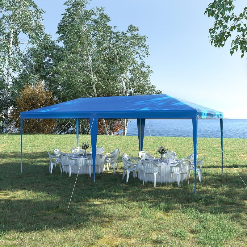 Outsunny Large 10' x 20' Party Tent, Events Shelter Canopy Gazebo with 4 Removable Side Walls for Weddings, Picnic, 2 of 9