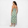 Women's Corset Midi Bodycon Dress - Wild Fable™ Green Floral - 3 of 3