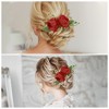 Unique Bargains Women's Portable Simulated Flowers Hair Clips Comb 1 Pc - 4 of 4