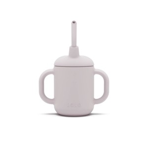 Lalo 4oz 3-in-1 Silicone Training Cup with Straw - 1 of 2