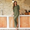 Women's Cozy Olive Green Loungewear Set -Cupshe - 2 of 4