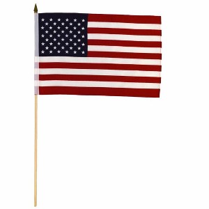 Maison USA 12''x18'' Inches Grave Marker Stick Flag Perfect 4th Of July Flag For Desks & Tables - 1 of 2