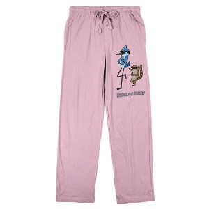 Regular Show Mordecai & Rigby Women’s Cradle Pink Sleep Pajama Pants - 1 of 4