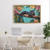 Stupell Industries Lazy Day Black Leopard Floating Frame Canvas Art, Gold, 31" x 21" - 3 of 4