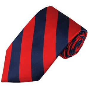 Men's 3.25 W And 58 L Inch With 0.75 Inch Stripe Width College Stripe Woven Necktie - 1 of 3