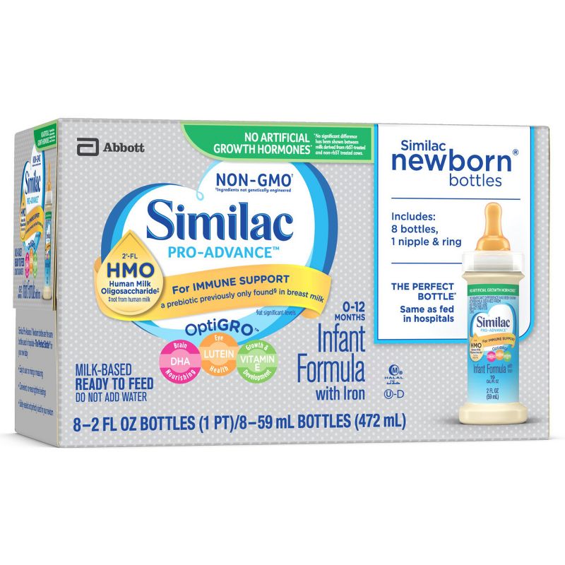 Similac Pro-Advance Non-GMO Infant Formula with Iron - 16 fl oz Total, 2 of 9